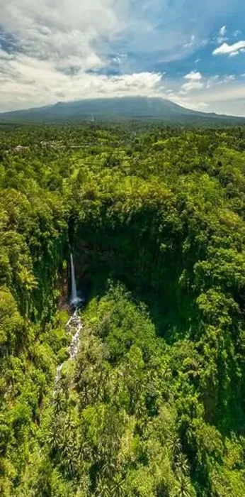 Framed Print : Amazing view of the kapas biru waterfall in east java Framed Print : Amazing view of the kapas biru waterfall in east java