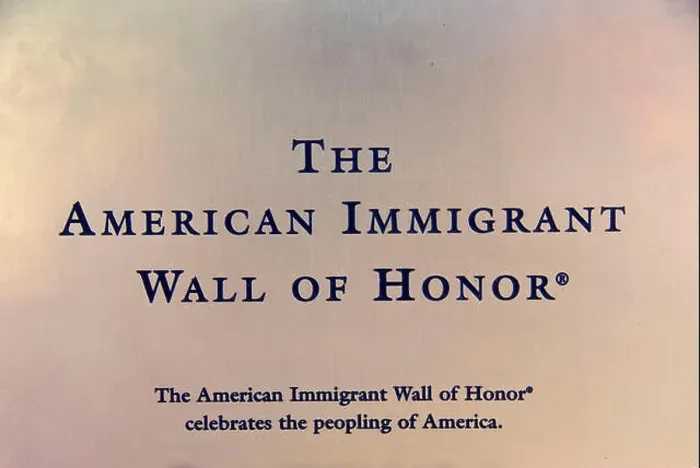 Framed Print : The American Immigrant Wall of Honor plaque Framed Print : The American Immigrant Wall of Honor plaque