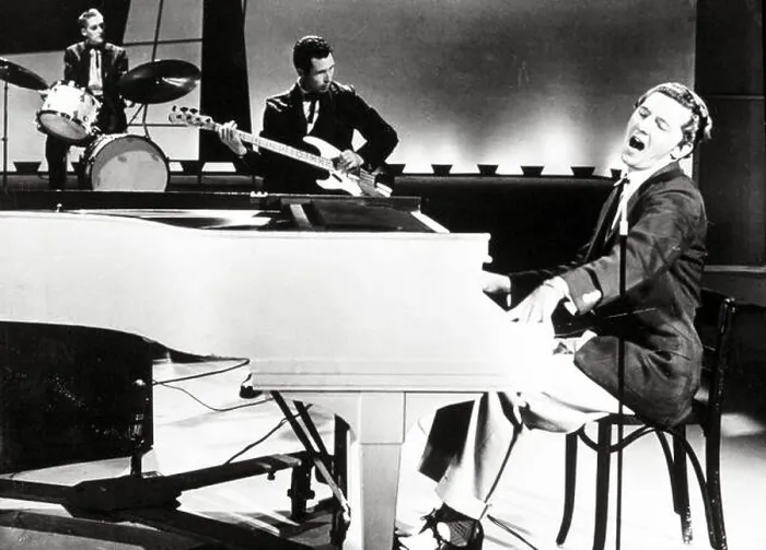Framed Print : American singer-songwriter and pianist Jerry Lee Lewis. 1957 Framed Print : American singer-songwriter and pianist Jerry Lee Lewis. 1957