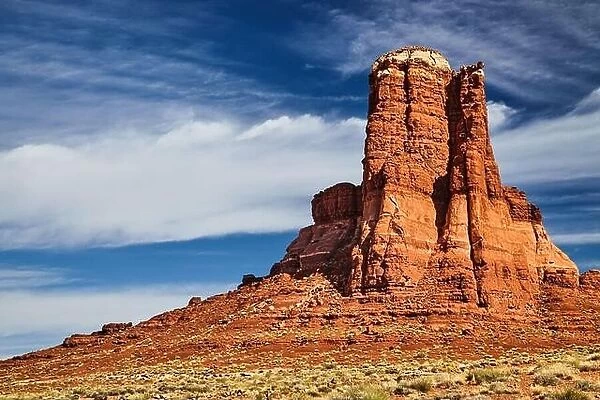 American southwest landscape, rock formations in Utah desert near Glen Canyon
