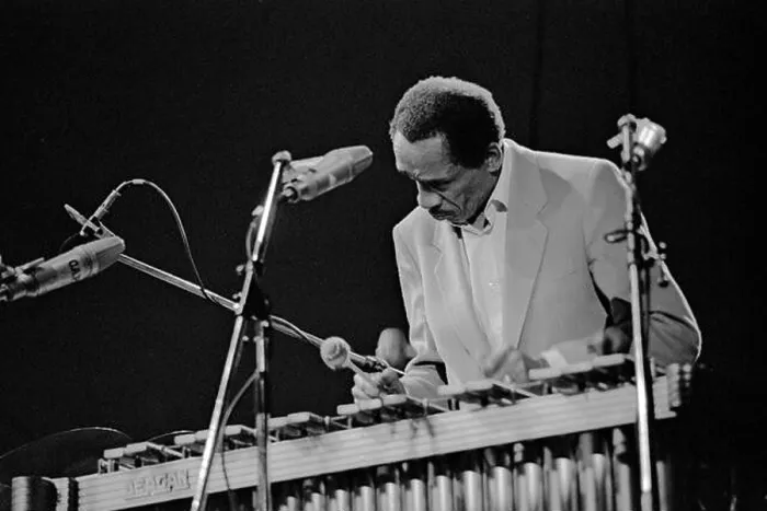 Framed Print : American vibraphone player Milt Jackson performing with the Modern Jazz Quartet at the 1982 Capital Radio Jazz Festival in Knebworth, England Framed Print : American vibraphone player Milt Jackson performing with the Modern Jazz Quartet at the 1982 Capital Radio Jazz Festival in Knebworth, England
