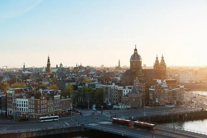 Framed Print : Amsterdam skyline in historical area at night, Amsterdam, Netherlands. Aerial view of Amsterdam, Netherlands Framed Print : Amsterdam skyline in historical area at night, Amsterdam, Netherlands. Aerial view of Amsterdam, Netherlands