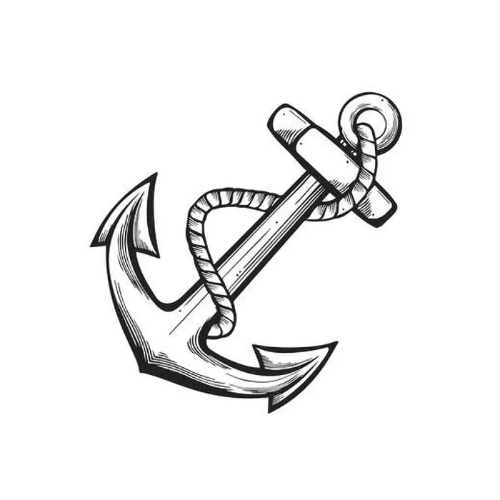 Framed Print : Anchor tattoo design Framed Print : Anchor tattoo design