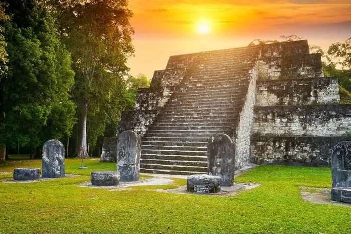 Framed Print : Ancient Maya Ruins, Tikal National Park, Guatemala