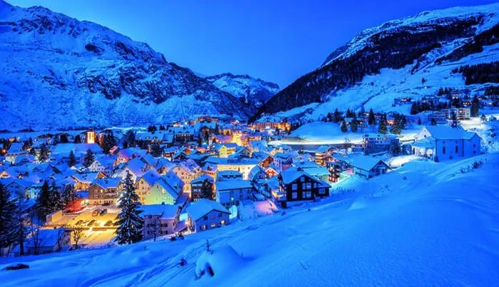 Framed Print : Andermatt village in swiss Alps mountains Framed Print : Andermatt village in swiss Alps mountains