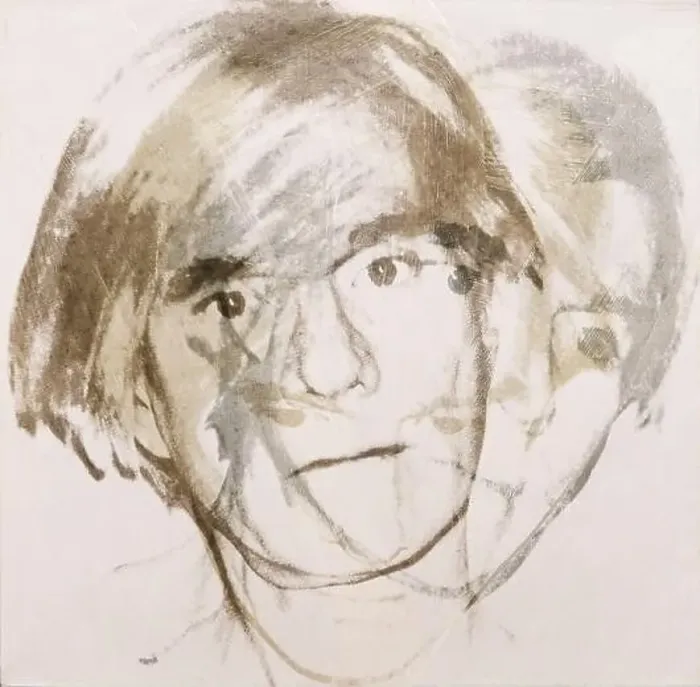 Framed Print : Andy Warhol self portrait, 1978 Framed Print : Andy Warhol self portrait, 1978