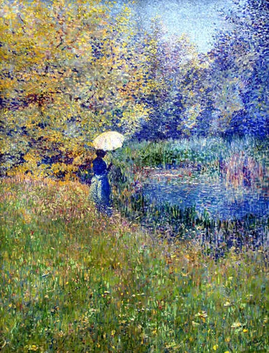Framed Print : Anna Boch (1848–1936) WOMAN IN LANDSCAPE 1890-1892 Belgian Belgium Framed Print : Anna Boch (1848–1936) WOMAN IN LANDSCAPE 1890-1892 Belgian Belgium