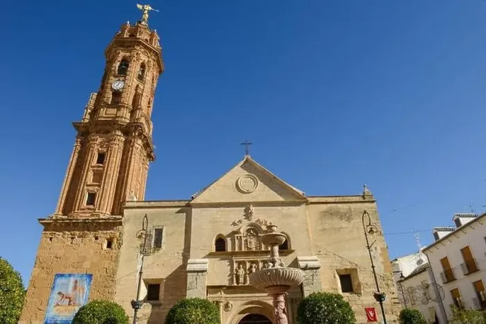 Framed Print : Antequera, Spain - 31 December 2020: church and square of san Sebastian at Antequera on Andalusia in Spain Framed Print : Antequera, Spain - 31 December 2020: church and square of san Sebastian at Antequera on Andalusia in Spain