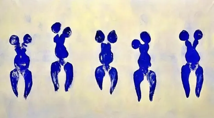 Framed Print : Anthropometry of the blue period, 1960 (Painting) by artist Yves Klein (1928-1962) French Framed Print : Anthropometry of the blue period, 1960 (Painting) by artist Yves Klein (1928-1962) French
