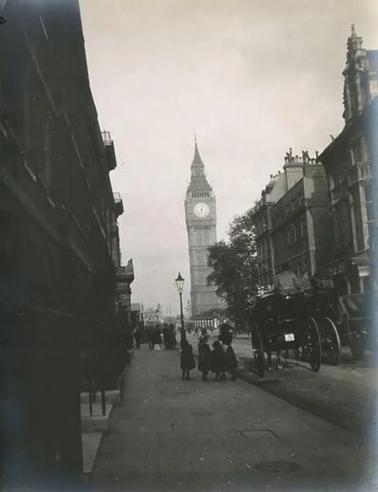 Framed Print : Antique c1900 photograph, Big Ben (Elizabeth Tower) from Great George Street in London Framed Print : Antique c1900 photograph, Big Ben (Elizabeth Tower) from Great George Street in London