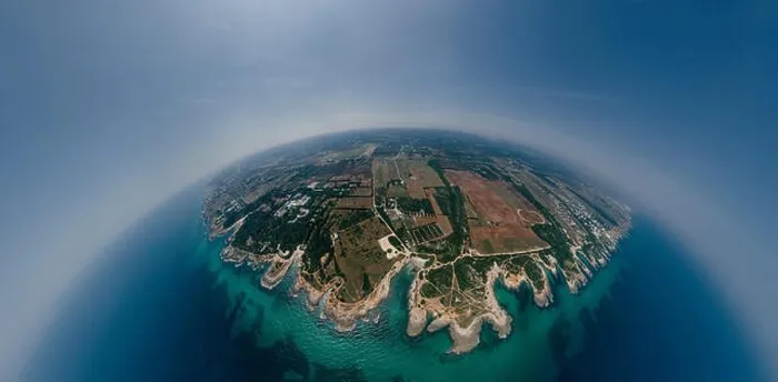 Framed Print : Apulia Italy blue Sea summer Coastline Drone 360 vr Framed Print : Apulia Italy blue Sea summer Coastline Drone 360 vr