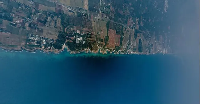 Framed Print : Apulia Italy blue Sea summer Coastline Drone 360 vr Framed Print : Apulia Italy blue Sea summer Coastline Drone 360 vr