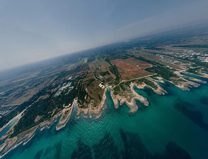 Framed Print : Apulia Italy blue Sea summer Coastline Drone 360 vr Framed Print : Apulia Italy blue Sea summer Coastline Drone 360 vr