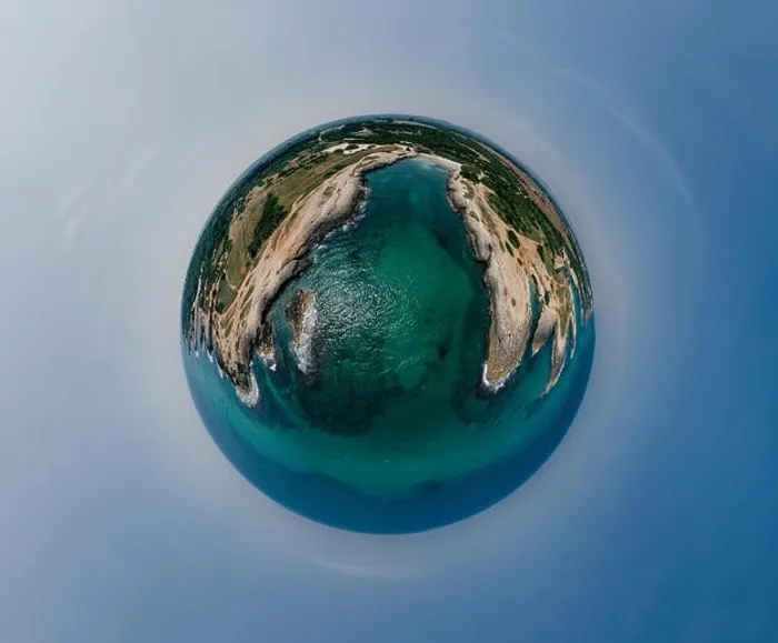 Framed Print : Apulia Italy blue Sea summer Coastline Drone 360 vr