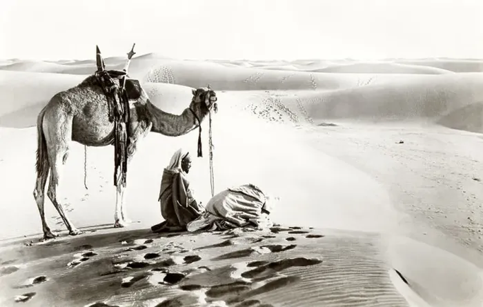 Framed Print : Arabs At Prayer in the Desert Framed Print : Arabs At Prayer in the Desert