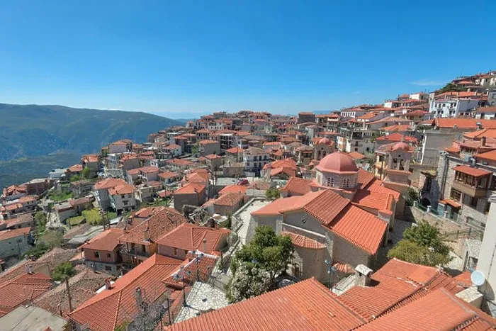 Framed Print : Arachova in Southern Greece taken in April 2018 Framed Print : Arachova in Southern Greece taken in April 2018
