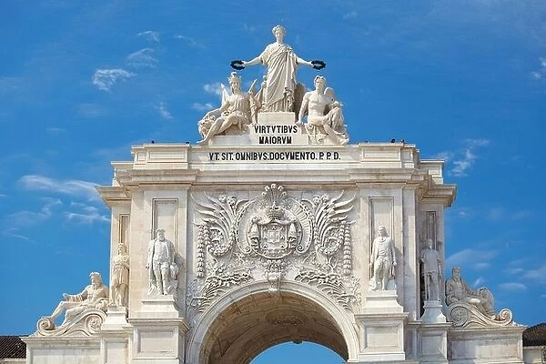 Arch at Commerce Square (Praca do Comercio), Lisbon, Portugal