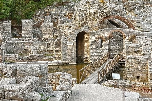 Archeological ruins at Butrint National Park, Albania, UNESCO