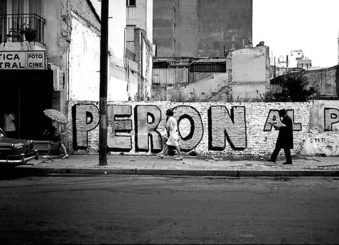 Framed Print : ARG 252A Mar Del Plata 1973 Peron for president sign street scene with people walking by Framed Print : ARG 252A Mar Del Plata 1973 Peron for president sign street scene with people walking by