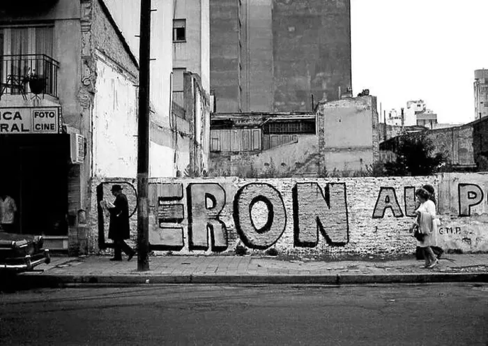 Framed Print : ARG 252B Mar Del Plata 1973 Peron for president sign street scene with people walking by Framed Print : ARG 252B Mar Del Plata 1973 Peron for president sign street scene with people walking by