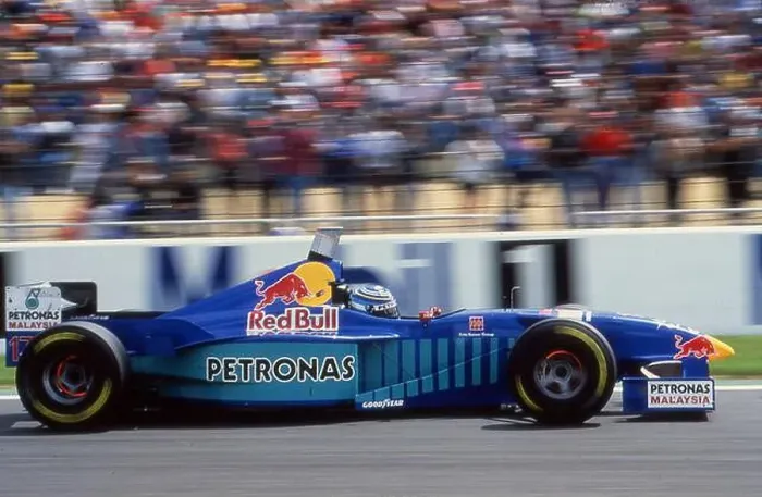 Framed Print : Argentinian motorsports racing driver Norberto Fontana on Sauber Petronas F1 car, 1997