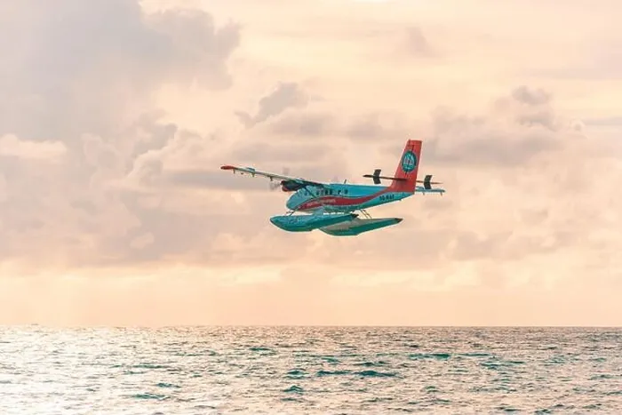 Framed Print : Ari Atoll, Maldives - 05.10.2019: Seaplane at tropical beach resort. Luxury summer travel destination seaplane in Maldives islands. Exotic vacation Framed Print : Ari Atoll, Maldives - 05.10.2019: Seaplane at tropical beach resort. Luxury summer travel destination seaplane in Maldives islands. Exotic vacation