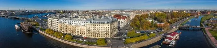 Framed Print : Arial drone panoramic view of St Framed Print : Arial drone panoramic view of St