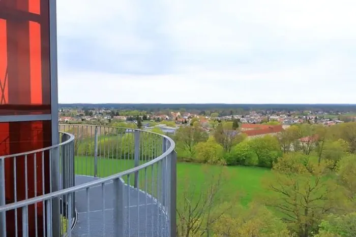 Framed Print : Arial Photo of the landscape in Germany in Joachimsthal, Brandenburg (from the Biorama-Projekt Tower) Framed Print : Arial Photo of the landscape in Germany in Joachimsthal, Brandenburg (from the Biorama-Projekt Tower)