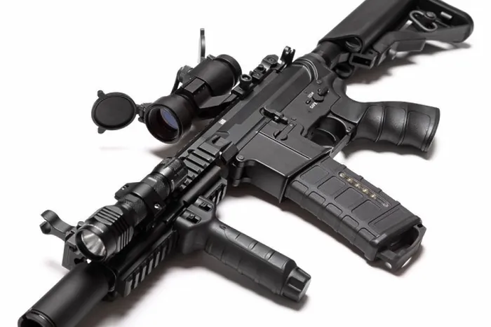 Framed Print : US Army Spec Ops M4A1 custom build assault carbine with RIS / RAS, red dot sight and tactical flashlight Framed Print : US Army Spec Ops M4A1 custom build assault carbine with RIS / RAS, red dot sight and tactical flashlight