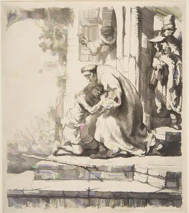 Framed Print : Art inspired by Return of the Prodigal Son Framed Print : Art inspired by Return of the Prodigal Son