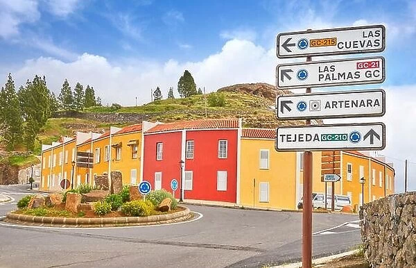 Artenara village, Gran Canaria, Canary Island, Spain