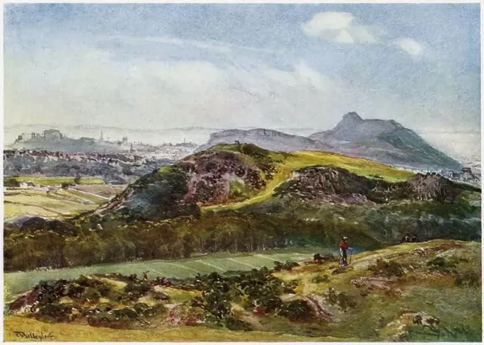 Framed Print : Arthur's seat from the Braid Hills near Edinburgh Framed Print : Arthur's seat from the Braid Hills near Edinburgh