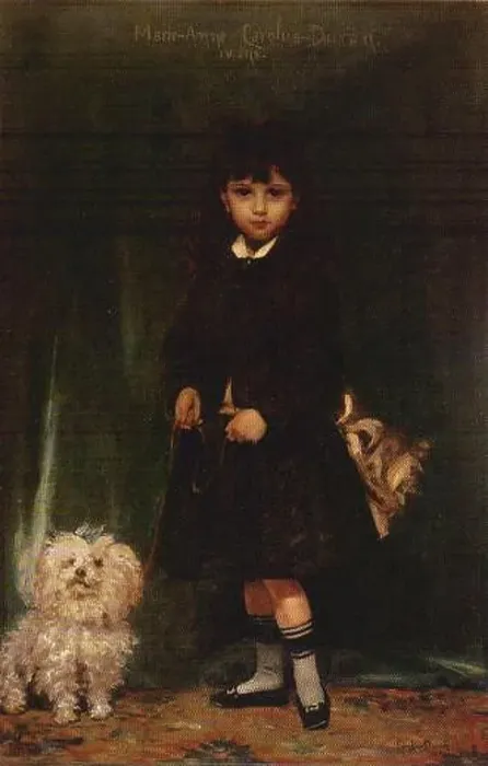 Framed Print : The Artist's Daughter, Marie Anne 1874 by Carolus-Duran Framed Print : The Artist's Daughter, Marie Anne 1874 by Carolus-Duran