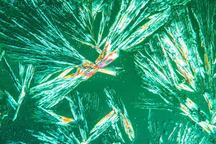 Framed Print : Aspirin crystals in polarized light Framed Print : Aspirin crystals in polarized light