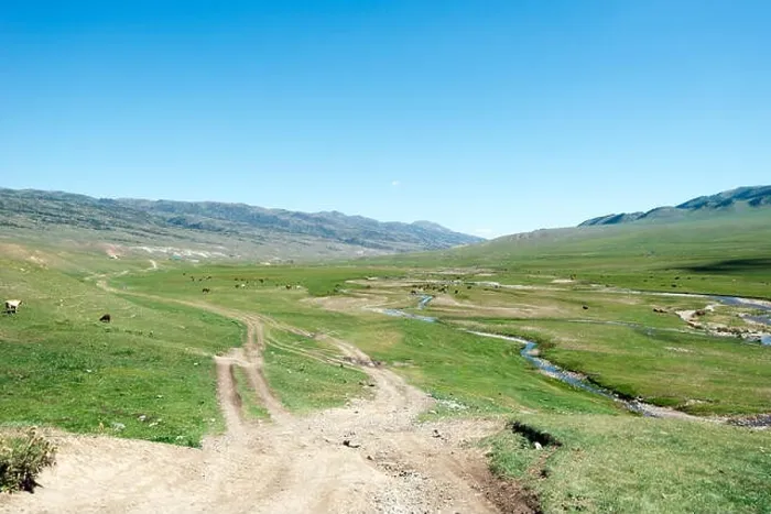 Framed Print : Assy Plateau East of Almaty Kazakhstan taken in August 2018 taken in hdr
