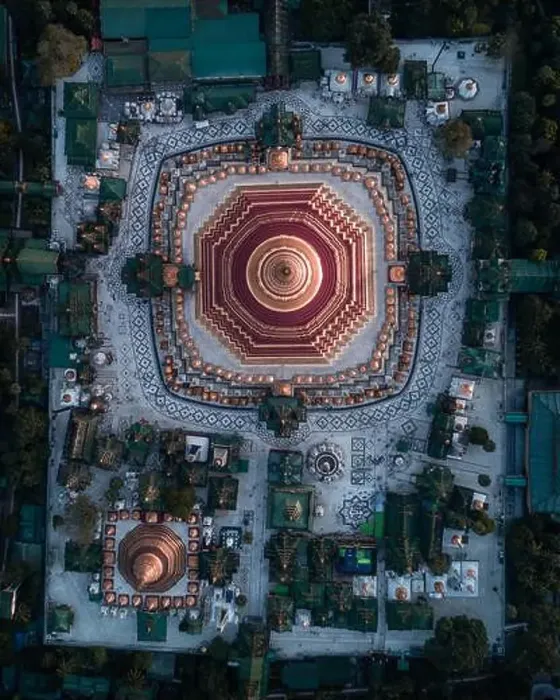 Framed Print : ASTONISHING aerial images have captured a bird's eye view of the dazzling Buddhist temples of Myanmar Framed Print : ASTONISHING aerial images have captured a bird's eye view of the dazzling Buddhist temples of Myanmar