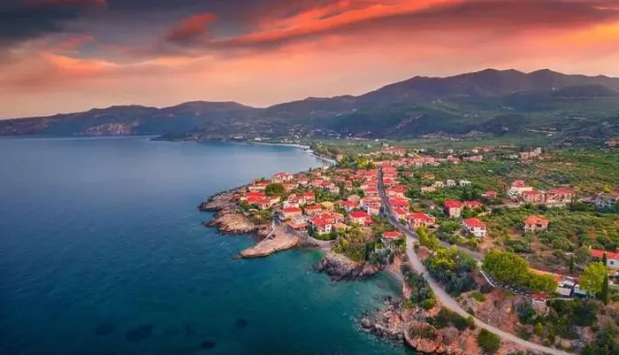 Framed Print : Astonishing summer view of Kardamyli port Framed Print : Astonishing summer view of Kardamyli port