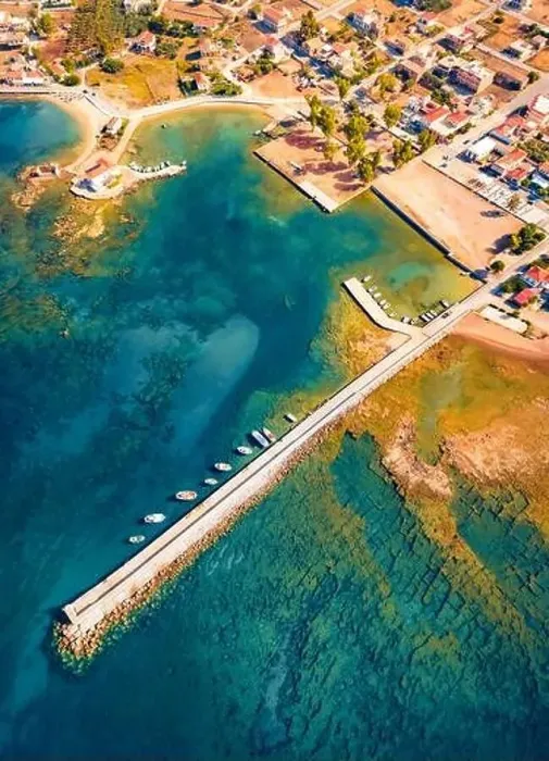 Framed Print : Astonishing summer view of Kardamyli port Framed Print : Astonishing summer view of Kardamyli port