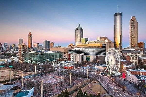 Atlanta, Georgia, USA downtown skyline at twilight