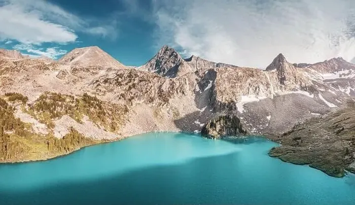 Framed Print : Atmospheric and moody aerial drone point of view of Krepkoye Lake at sunset Framed Print : Atmospheric and moody aerial drone point of view of Krepkoye Lake at sunset
