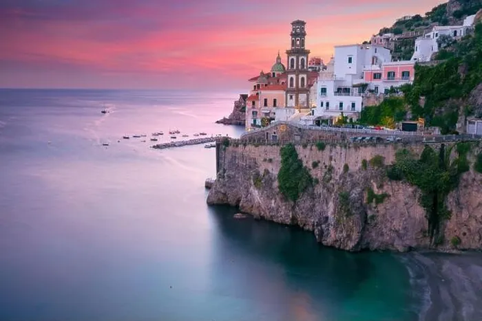 Framed Print : Atrani, Amalfi Coast, Italy. Aerial cityscape image of famous city Atrani located on Amalfi Coast, Italy at sunset Framed Print : Atrani, Amalfi Coast, Italy. Aerial cityscape image of famous city Atrani located on Amalfi Coast, Italy at sunset