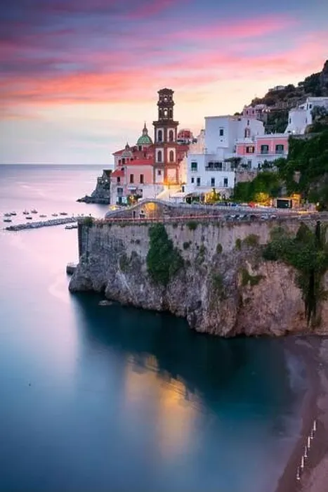 Framed Print : Atrani, Amalfi Coast, Italy. Aerial cityscape image of famous city Atrani located on Amalfi Coast, Italy at sunset Framed Print : Atrani, Amalfi Coast, Italy. Aerial cityscape image of famous city Atrani located on Amalfi Coast, Italy at sunset