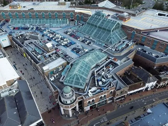Framed Print : Atria Shopping Centre Aerial view Framed Print : Atria Shopping Centre Aerial view