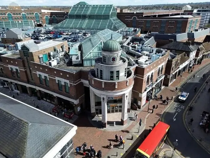 Framed Print : Atria Shopping Centre Aerial view Framed Print : Atria Shopping Centre Aerial view