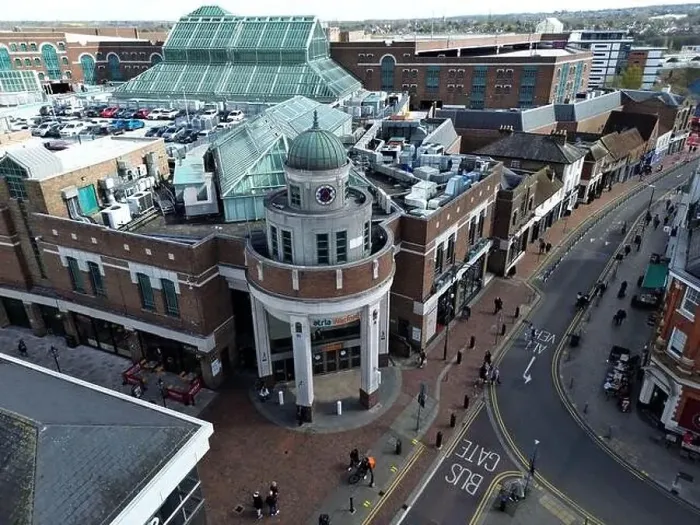 Framed Print : Atria Shopping Centre aerial view Framed Print : Atria Shopping Centre aerial view