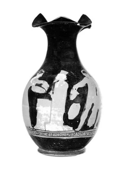 Framed Print : Attic Red-Figure Oinochoe (Shape 3). Unknown Framed Print : Attic Red-Figure Oinochoe (Shape 3). Unknown