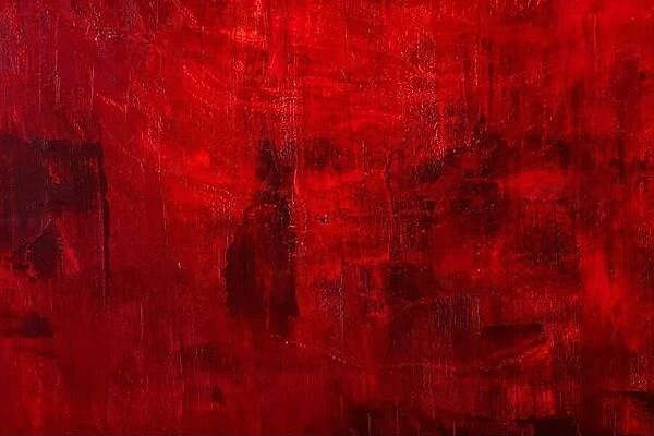 Attractive painting in dark red. Texture, new stylish background. Hand drawn oil painting. Abstract art background. Oil painting on canvas. Color