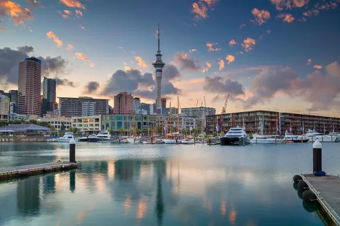 Framed Print : Auckland. Cityscape image of Auckland skyline, New Zealand during sunrise Framed Print : Auckland. Cityscape image of Auckland skyline, New Zealand during sunrise