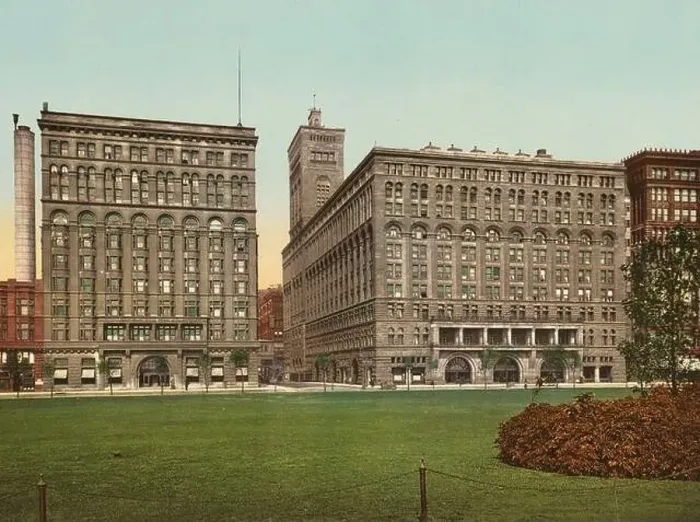 Framed Print : The Auditorium Building and annex, Chicago, Illinois 1900 Framed Print : The Auditorium Building and annex, Chicago, Illinois 1900