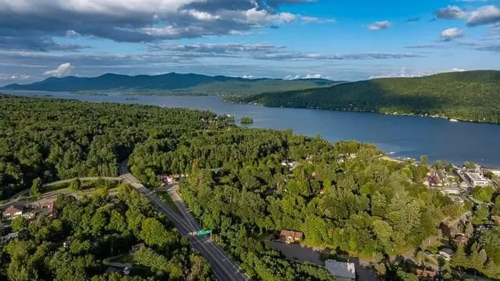 Framed Print : August 20 2024, Sunny afternoon summer aerial image of the area surrounding Lake George, NY, USA Framed Print : August 20 2024, Sunny afternoon summer aerial image of the area surrounding Lake George, NY, USA